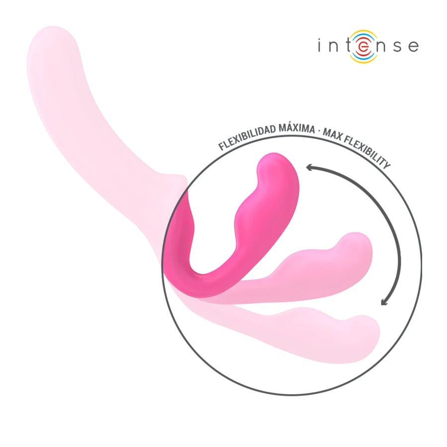 INTENSE - AMY VIBRADOR DUPLO 20 CM ROSA CONTROLE REMOTO
